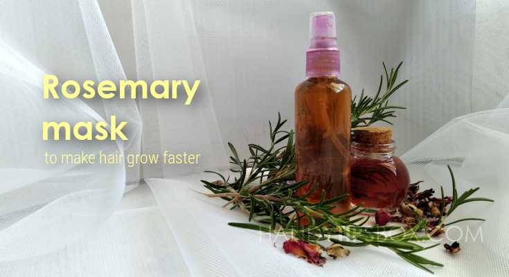 Rosemary mask to make hair grow faster