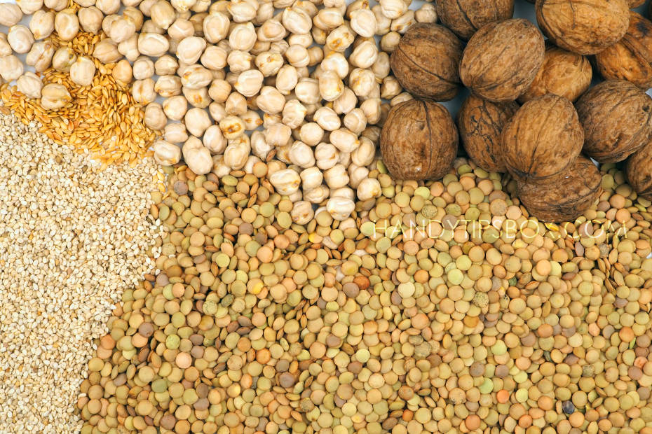 The DASH diet food list - legumes and nuts