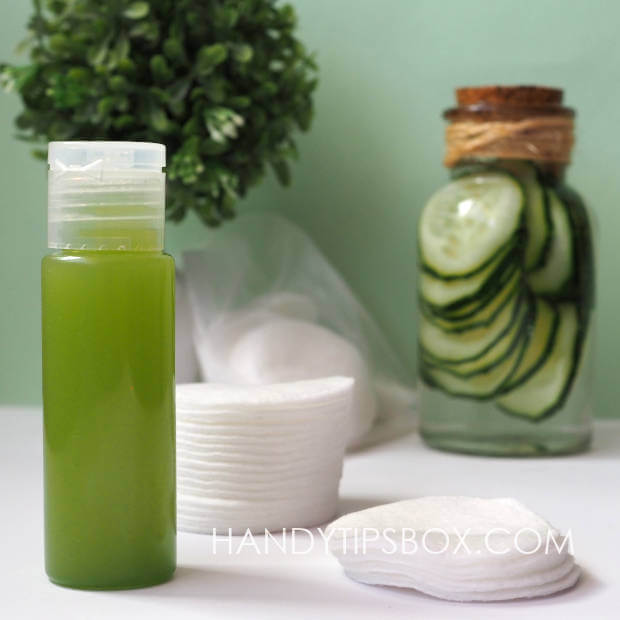 Cucumber toner for face skin - readymade toner in a bottle with spray