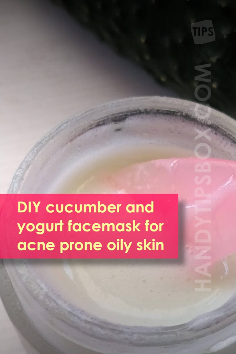 Homemade cucumber and yogurt face mask for oily, acneprone skin