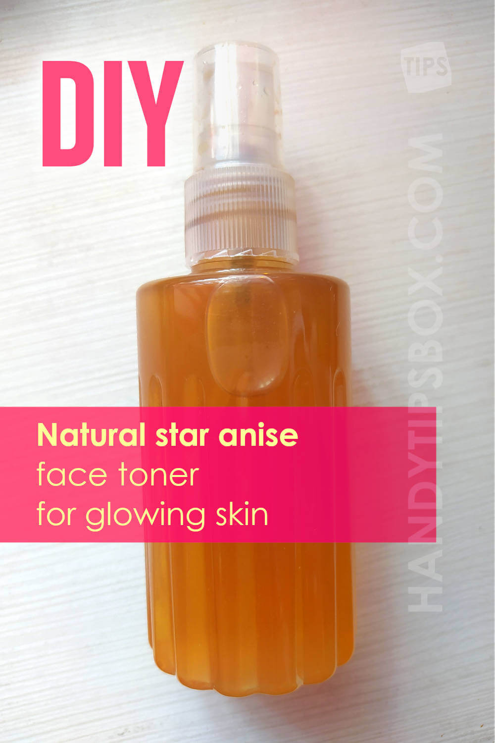 Star Anise Facial Toner in a Bottle with Spray
