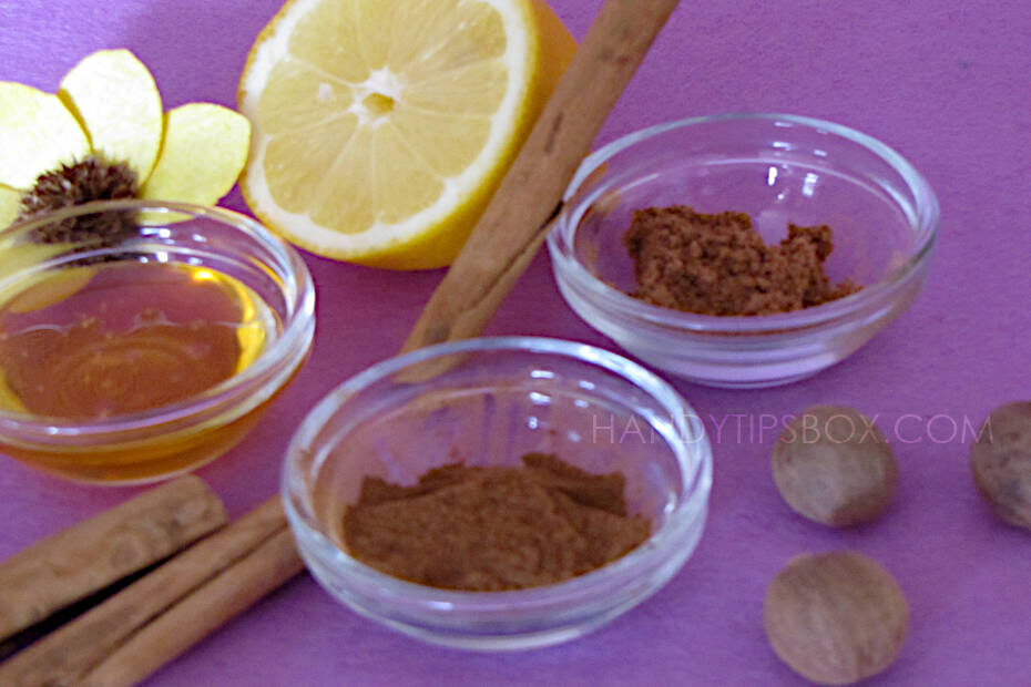 La mascarilla facial casera de canela y miel que puede ayudar a eliminar el acné. Ingredientes.